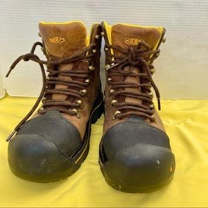 KEEN Men’s Milwaukee  6” Steel toe,  Waterproof Workboots Size 8
